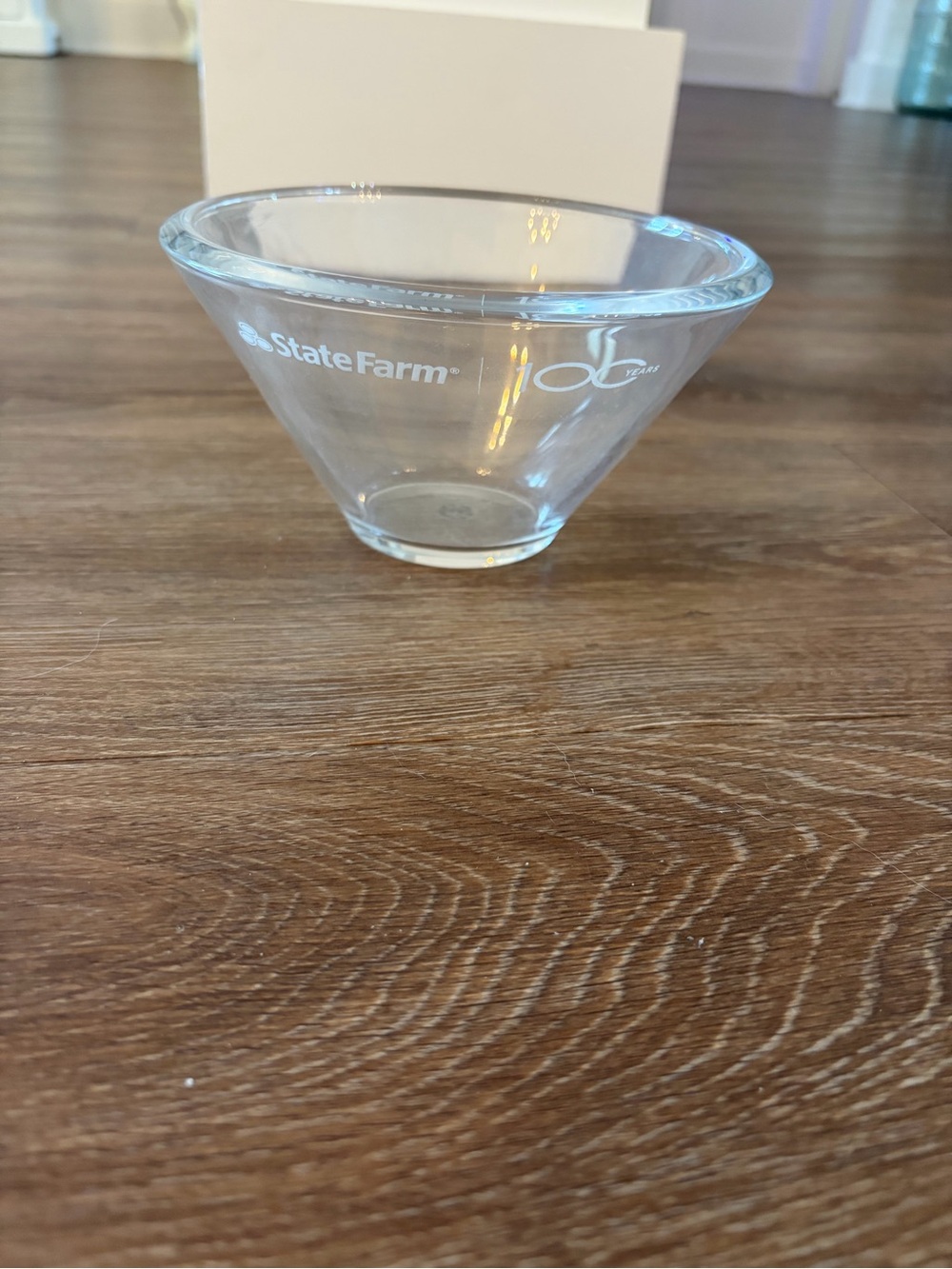 Tiffany & company State Farm 100 year Bowl - Clear